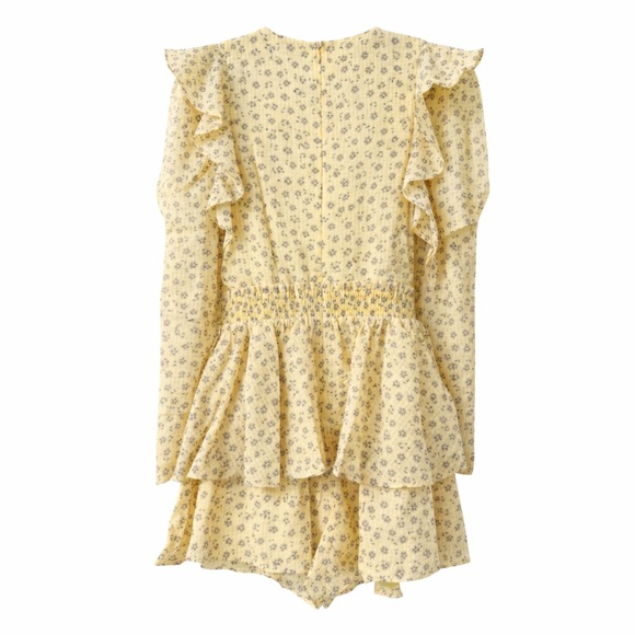NWT Yellow Ruffle Romper - Picture 4 of 4